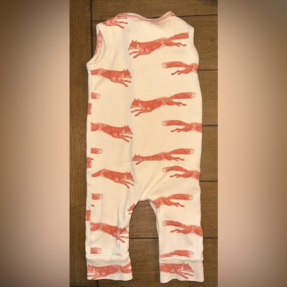 Kate Quinn Unisex Infant 6-12 Month Fox All Over Print Jumper Romper Outfit - Picture 3 of 6